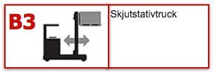 B3 - Skjutstativtruck