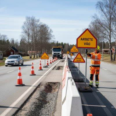 Arbete på väg 1.1, 1.2, 1.3, 1.4